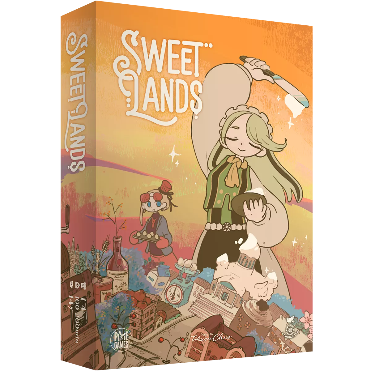 Boîte du jeu de société SWEET LANDS : Le Jeu de Société de Collection & Construction de Tuiles Familial - 1-4 joueurs