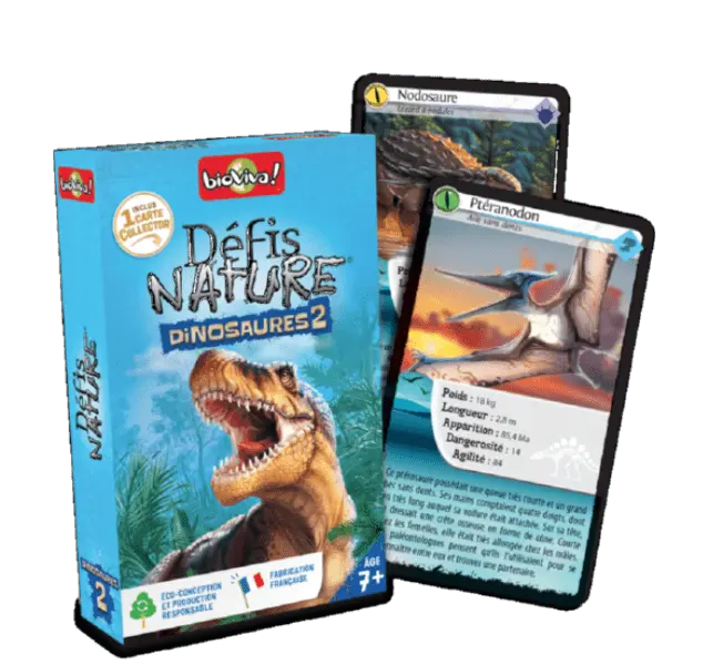 Défis Nature / Dinosaures 2 BLEU (Nouvelle version)-AdventureBox | Jeux de Société