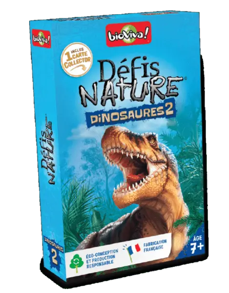 Défis Nature / Dinosaures 2 BLEU (Nouvelle version)-AdventureBox | Jeux de Société
