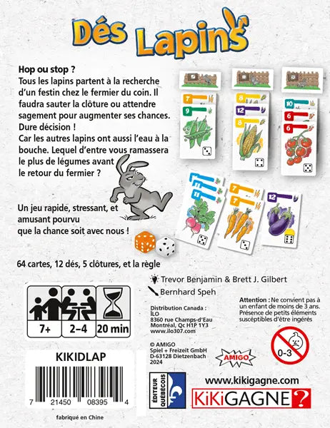 Dés Lapins (fr) - AdventureBox | Jeux de Société