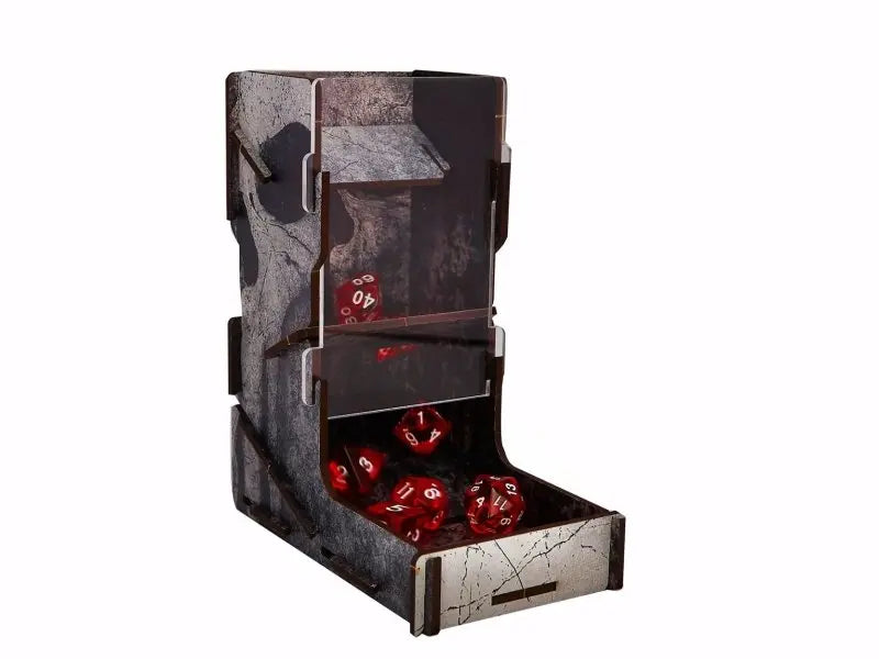 Dice Tower swap! FULL PRINT Old Skull - AdventureBox | Jeux de Société