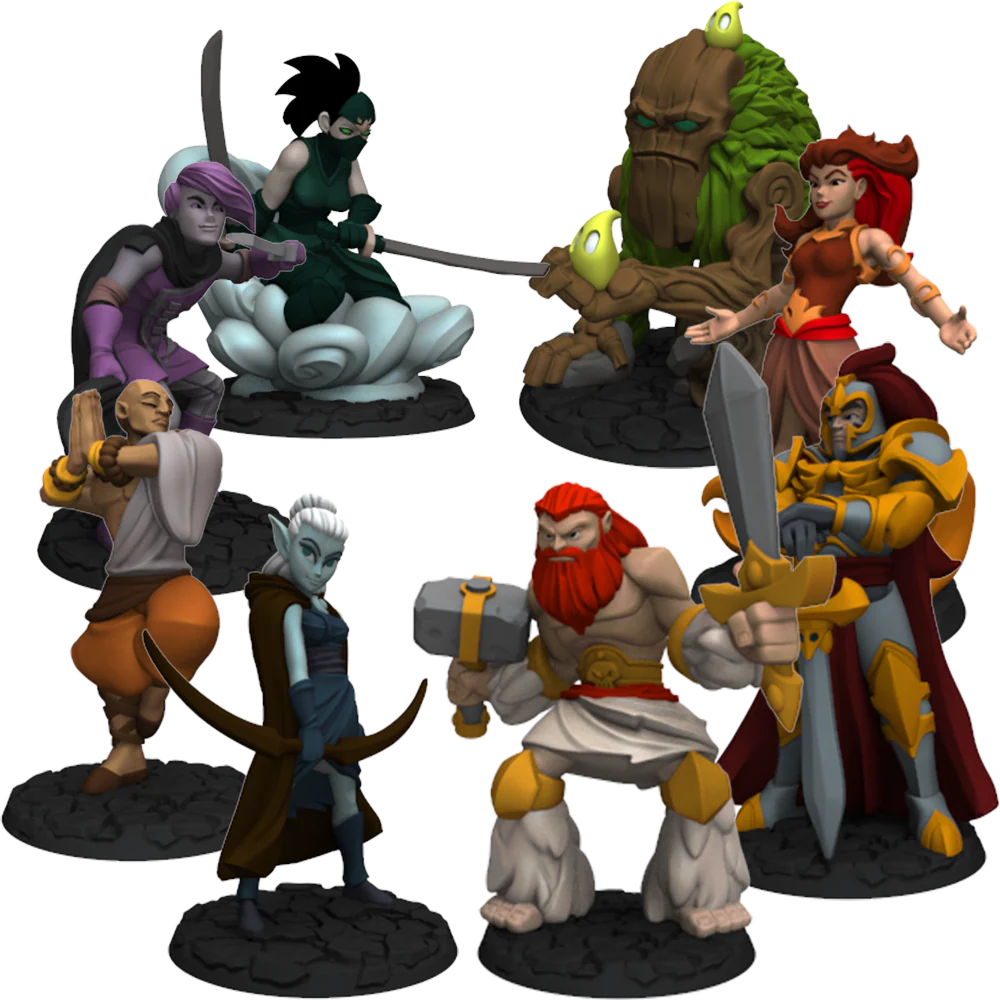Dice Throne Season One Painted Sculpts - 6 Figurines Peintes Premium - accessoire pour jeu de société | AdventureBox