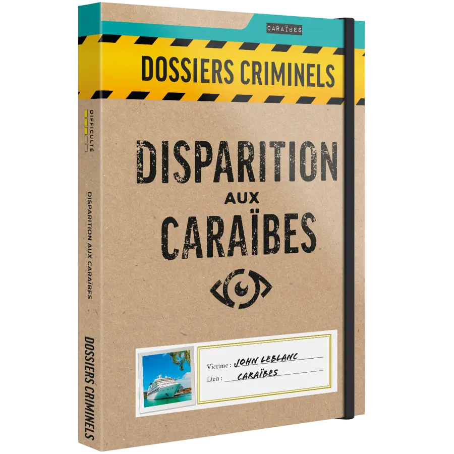 Dossiers Criminels : Disparition aux Caraibes - FR - AdventureBox | Jeux de Société