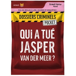 Dossiers Criminels Pocket : Qui a Tué Jasper Van Der Meer ? - Jeu d'Enquête en Français