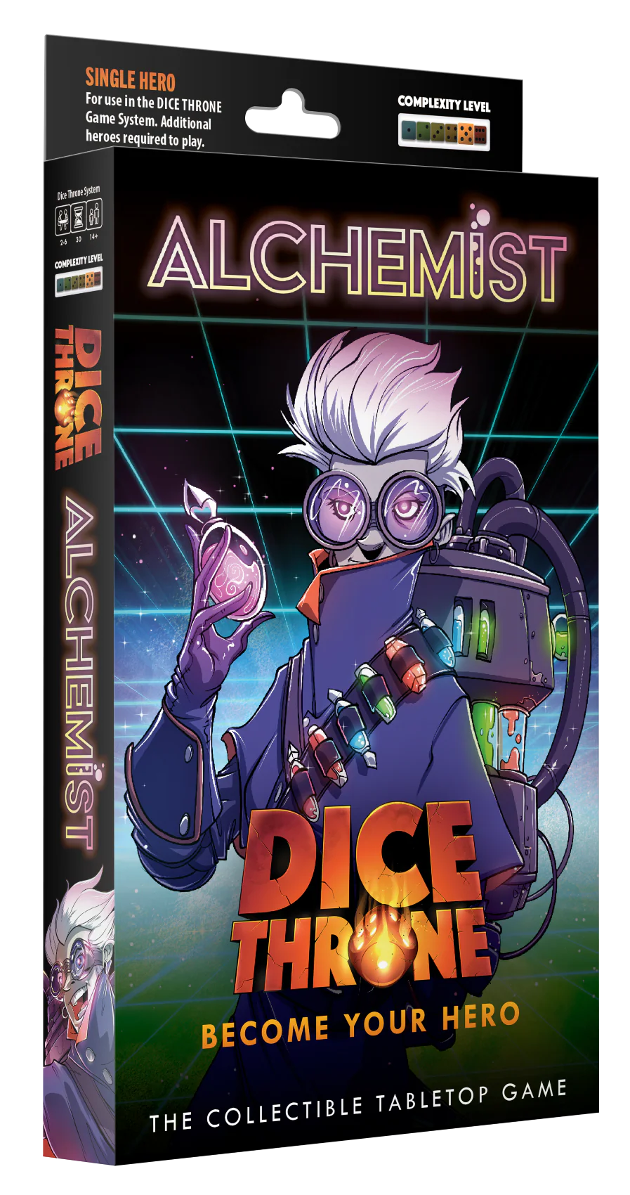 Boîte du jeu de société Dice Throne: The Alchemist | Hero Pack | AdventureBox