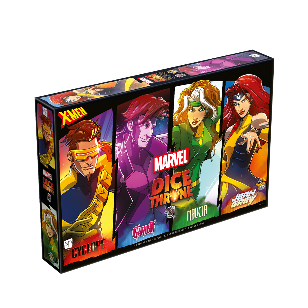 Marvel Dice Throne X-Men : Cyclops vs Gambit vs Rogue vs Jean Grey - Jeu en Français