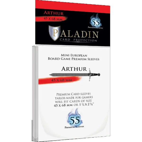 Paladin Sleeve - Arthur - 45x68 - AdventureBox | Jeux de Société