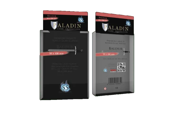 Paladin Sleeve - Baldur - 58x108 - AdventureBox | Jeux de Société