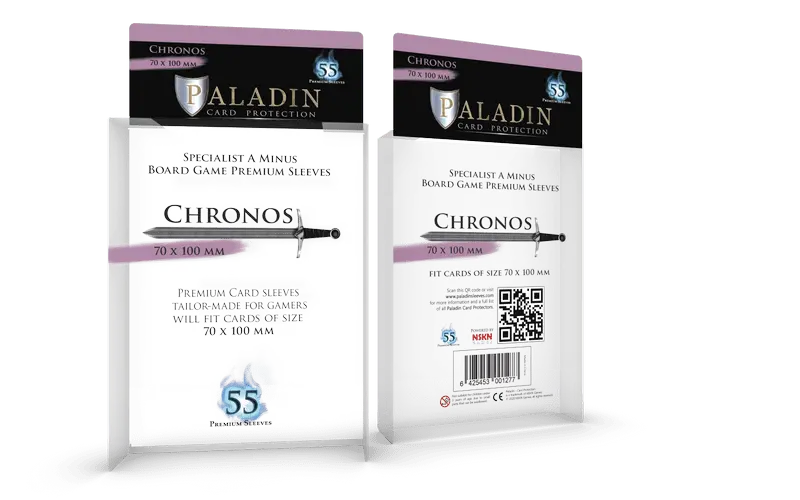 Paladin Sleeve - Chronos - 70x100 - AdventureBox | Jeux de Société