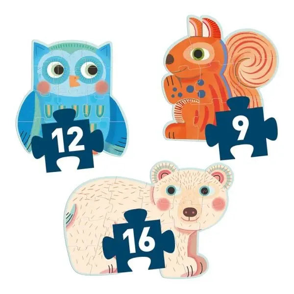 Primo puzzle / Dans la forêt / 9,12,16 pcs - AdventureBox | Jeux de Société