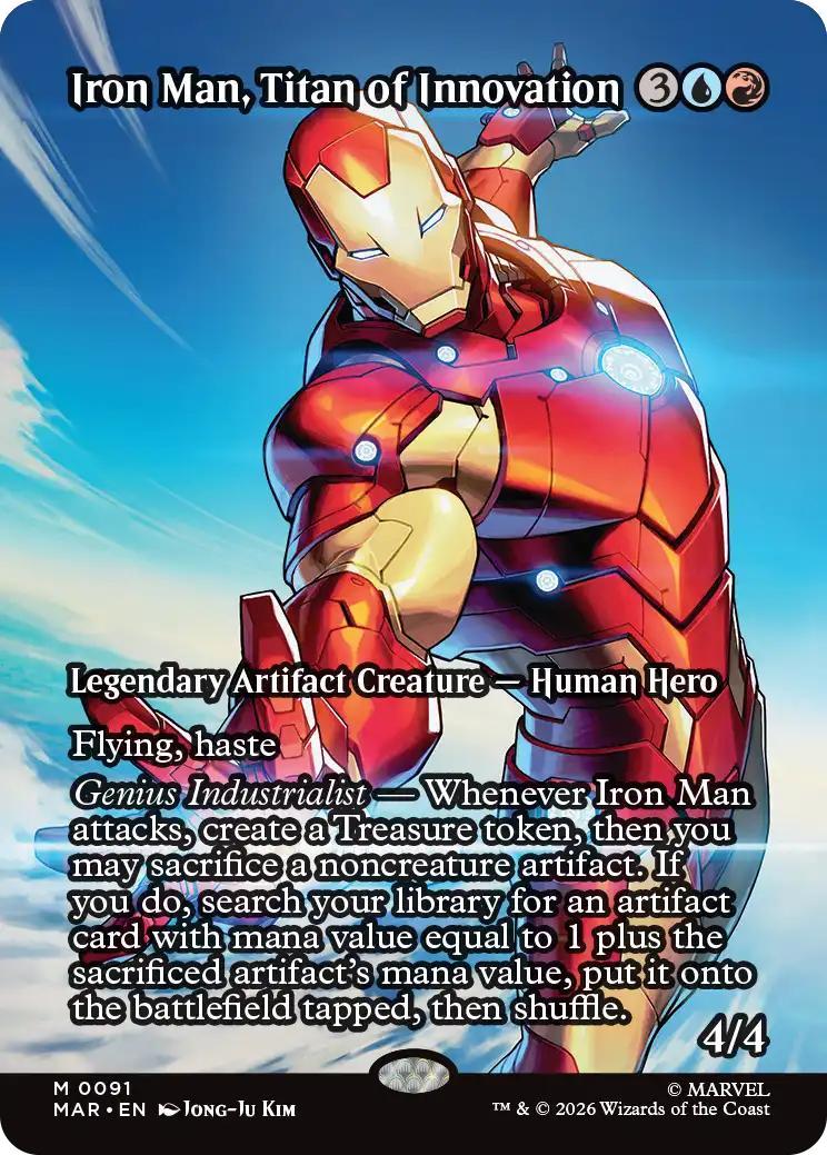 Magic The Gathering | Iron Man, Titan of Innovation | Marvel Set #M 0091 | Legendary | NM | EN
