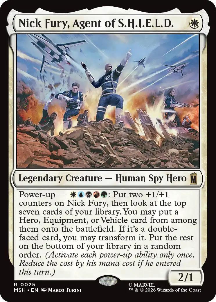 Magic The Gathering | Nick Fury, Agent of S.H.I.E.L.D. | Universes Beyond: Secret Lair #025 | Mythic | NM | EN
