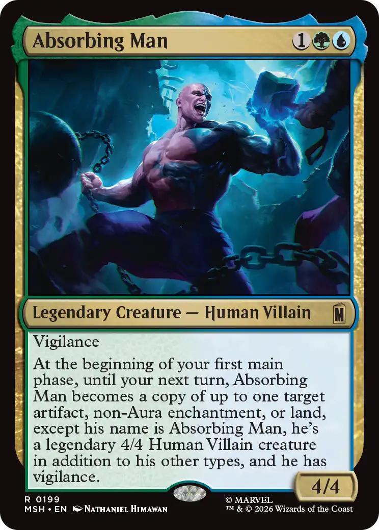 Magic The Gathering | Absorbing Man | MSH #R 0416 | Rare | NM | EN