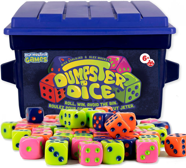 Dumpster Dice – Jeu de dés familial | Bilingue FR-EN