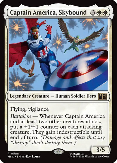 Magic The Gathering | Captain America, Skybound | Universes Beyond: Marvel #R 0588 | Legendary | NM | EN