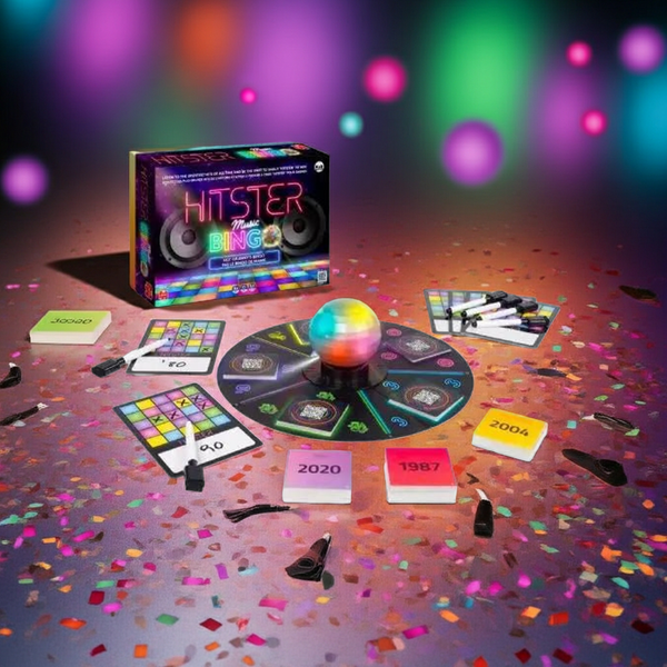 Coffret Party des Fêtes · Hitster Bingo, Grab the Mic, Vibr'action