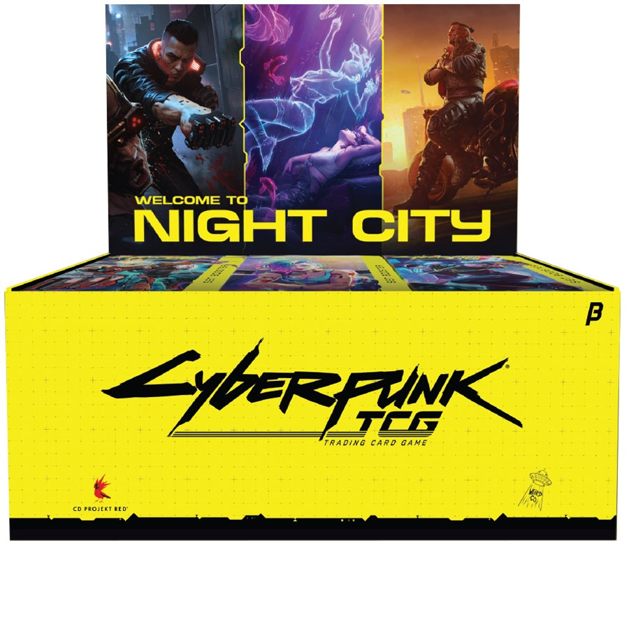 Cyberpunk TCG Welcome to Night City Beta Booster Display