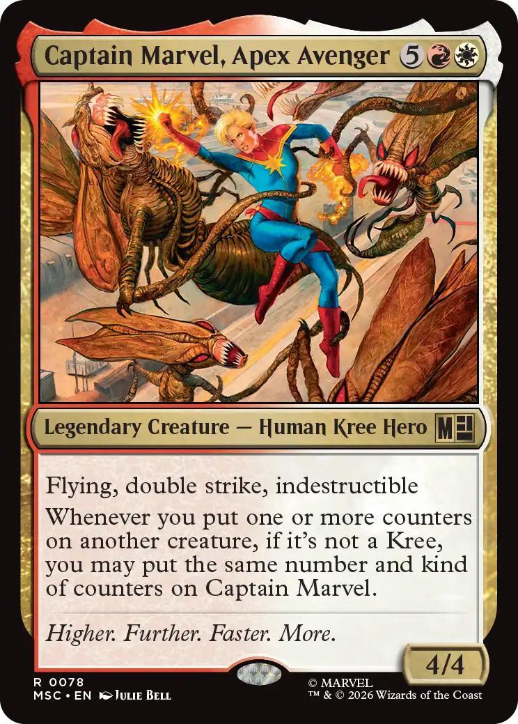 Magic The Gathering | Captain Marvel, Apex Avenger | Secret Lair: Marvel #338 | Mythic | NM | EN