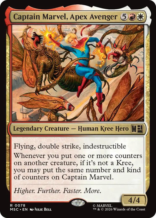 Magic The Gathering | Captain Marvel, Apex Avenger | Secret Lair: Marvel #338 | Mythic | NM | EN