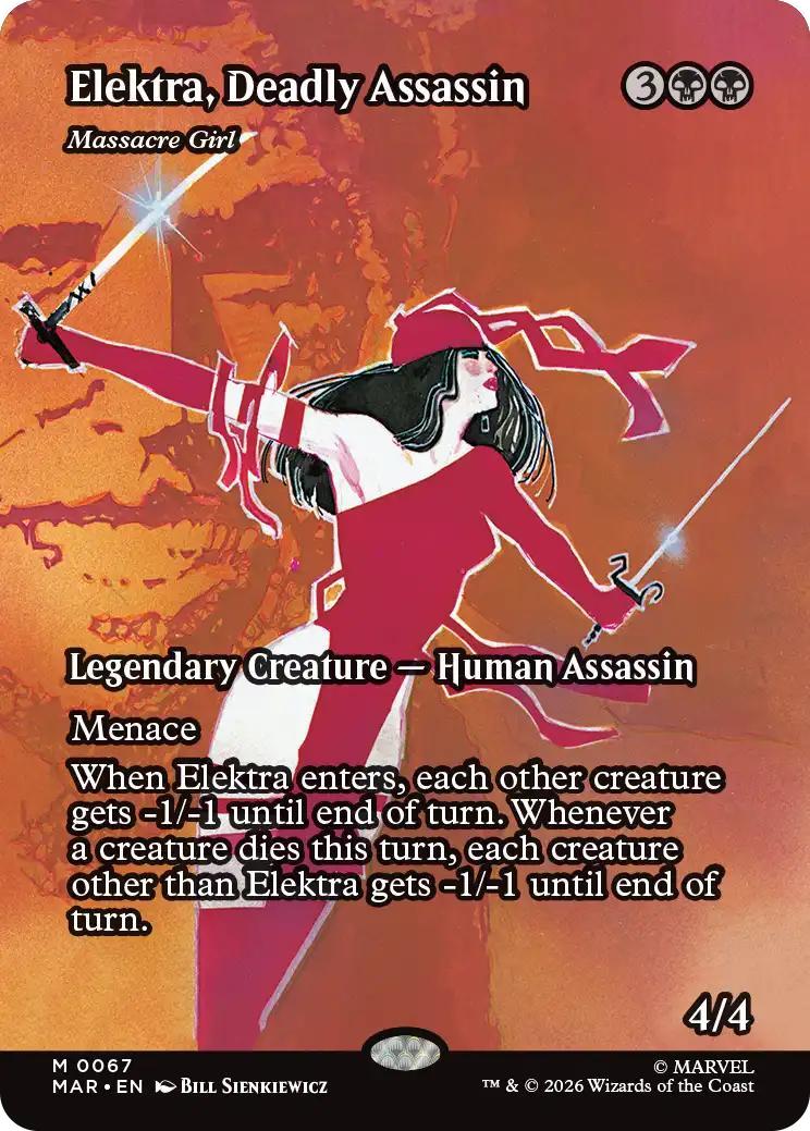 Magic The Gathering | Elektra, Deadly Assassin | Unknown #M 0067 | Legendary | NM · FOIL | EN