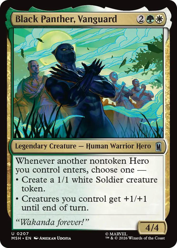 Magic The Gathering | Black Panther, Vanguard | Universes Beyond: Marvel #020 | Mythic | NM · FOIL | EN