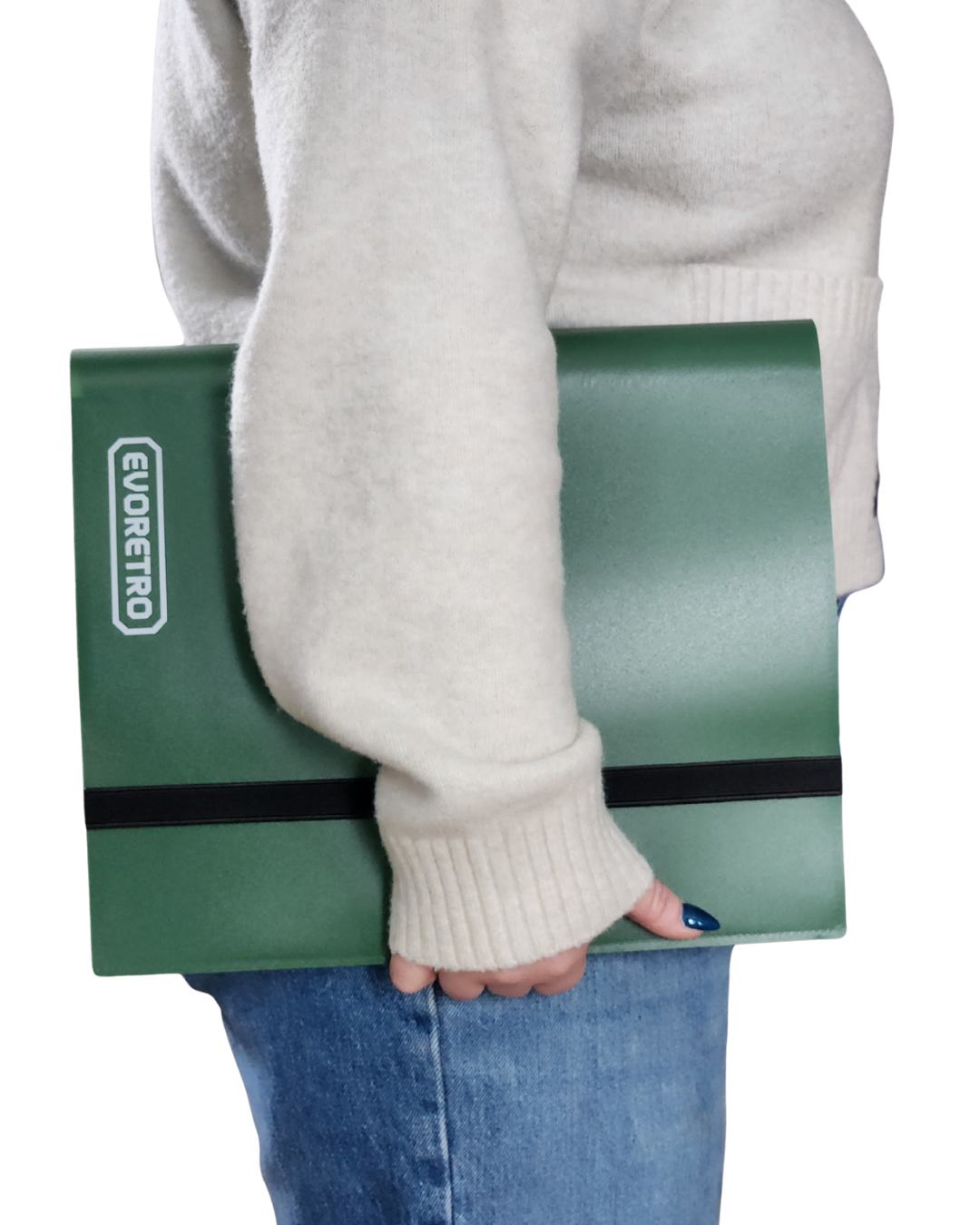 EVORETRO 9 Pocket Card Flex Portfolio | 360 Card Collector Folio Binder