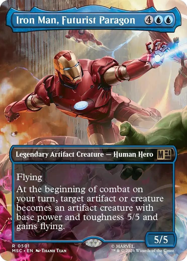 Magic The Gathering | Iron Man, Futurist Paragon | Universes Beyond: Marvel #0501 | Mythic | NM · FOIL | EN