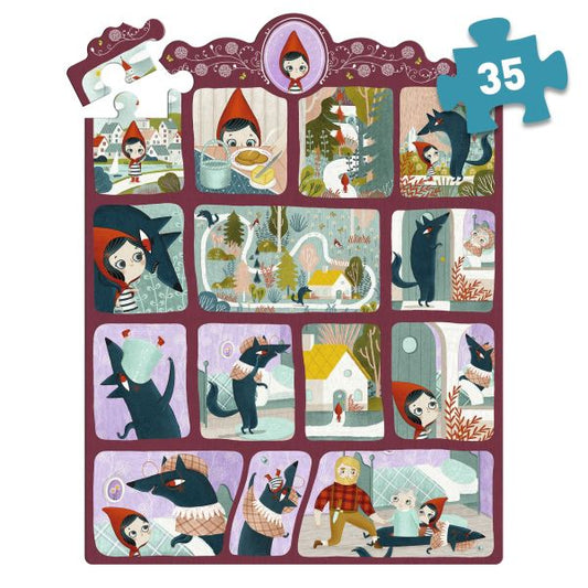 Puzzle histoire / Le Petit Chaperon rouge / 35 pcs