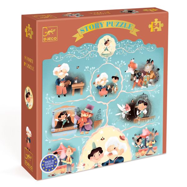 Puzzle histoire / Pinocchio / 54 pcs