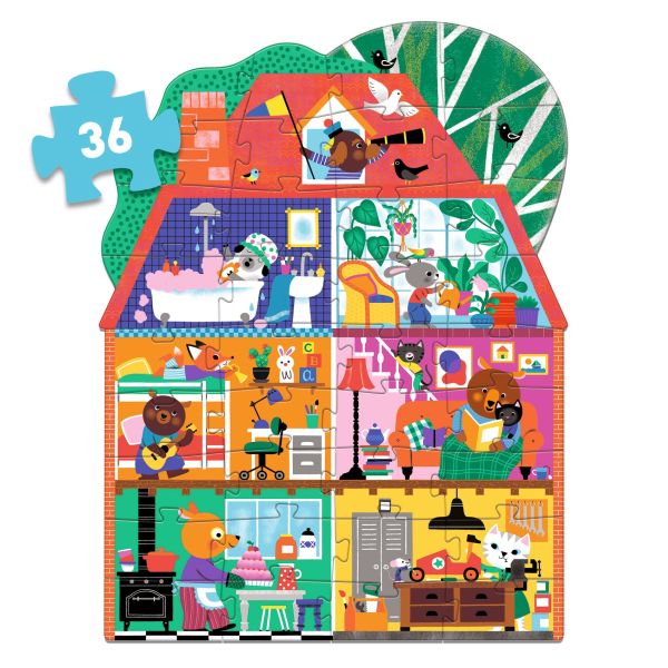 Puzzle géant / La maison p'tits copains / 36 pcs