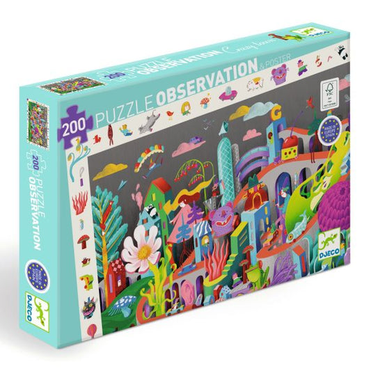 Puzzle observation / Crazy Town / 200 pcs