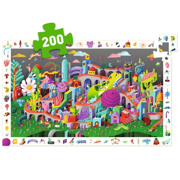 Puzzle observation / Crazy Town / 200 pcs