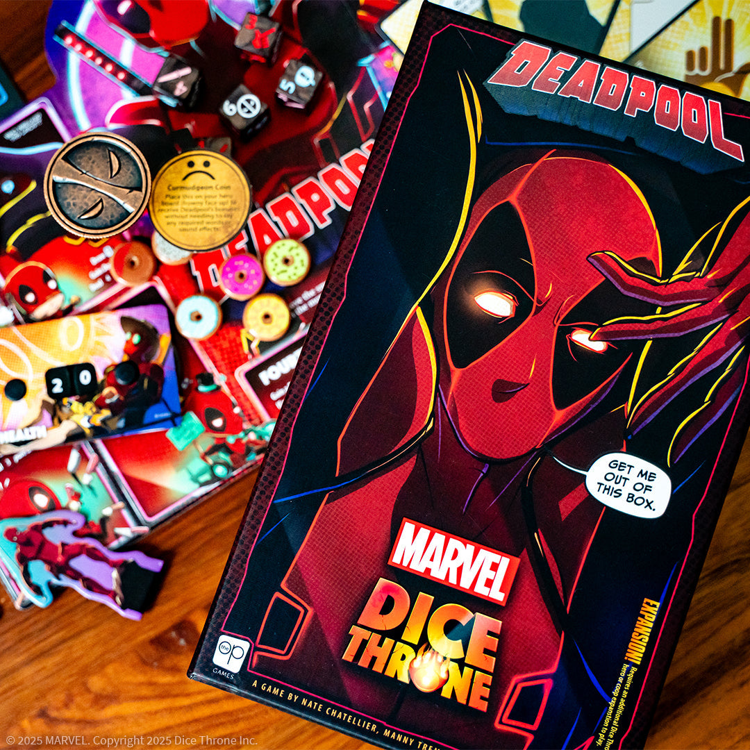 Marvel Dice Throne Deadpool - Boîte ouverte avec contenu