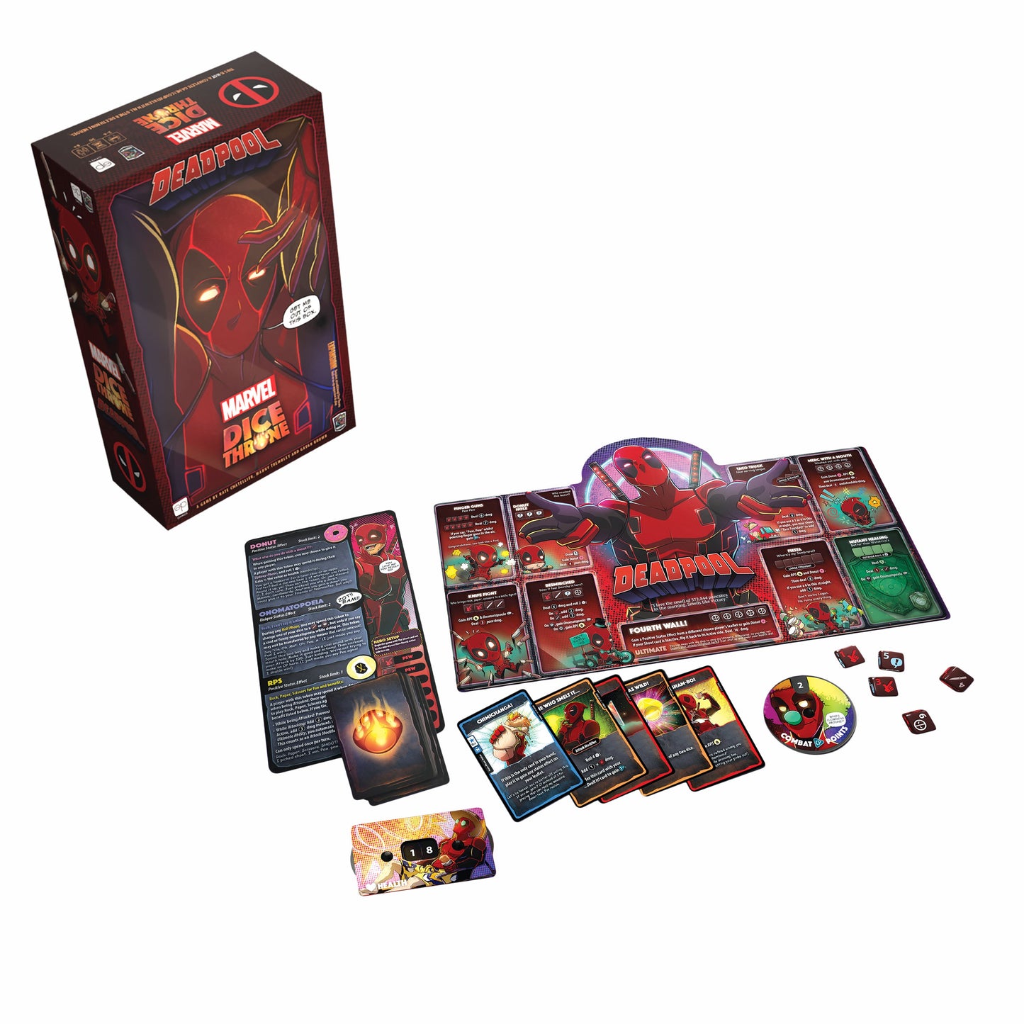 Marvel Dice Throne Deadpool - Art promotionnel