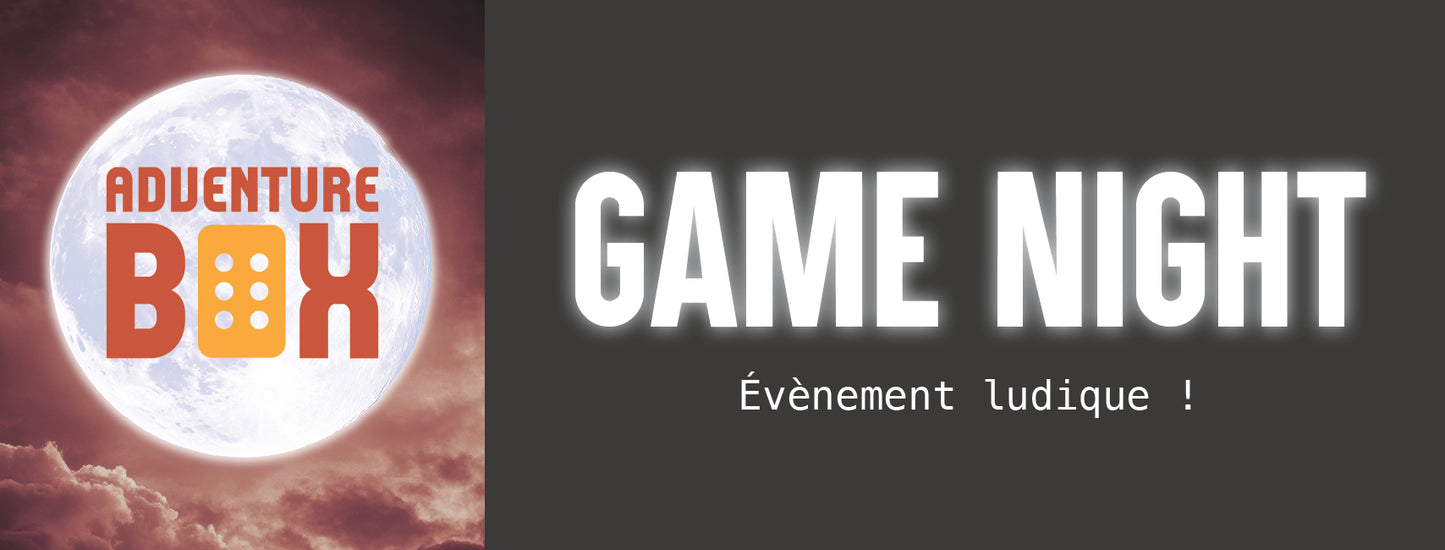 Game Night AdventureBox — 29 Avril 2026 - événement AdventureBox