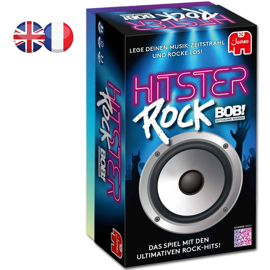Boîte de l'extension jeu de société HITSTER ROCK MULTILINGUE nouveauté