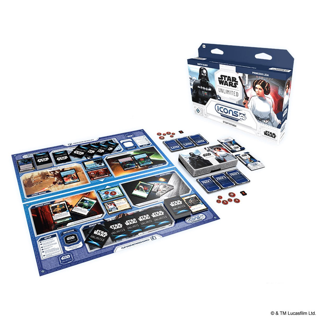 Star Wars: Unlimited · Icons 2027 · Starter Box (EN) · photo de l'éditeur