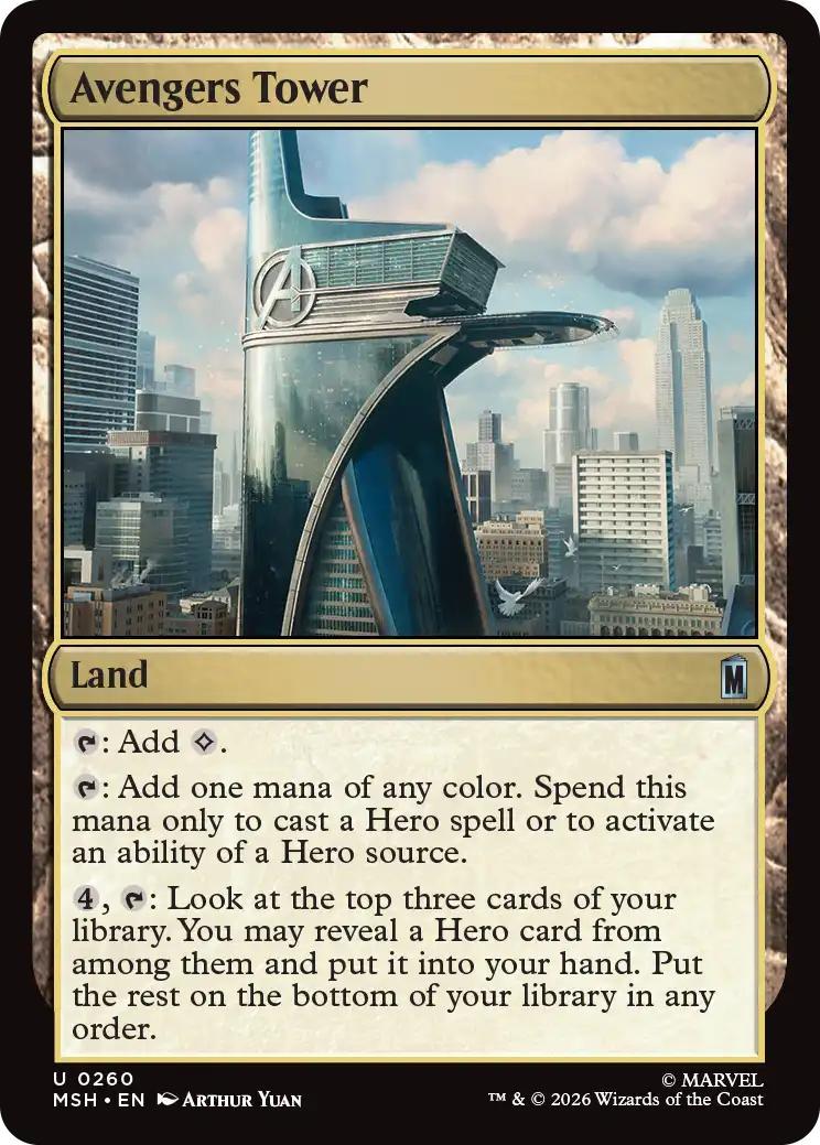 Magic The Gathering | Avengers Tower | Universes Beyond: Marvel #U0334 | Mythic | NM | EN