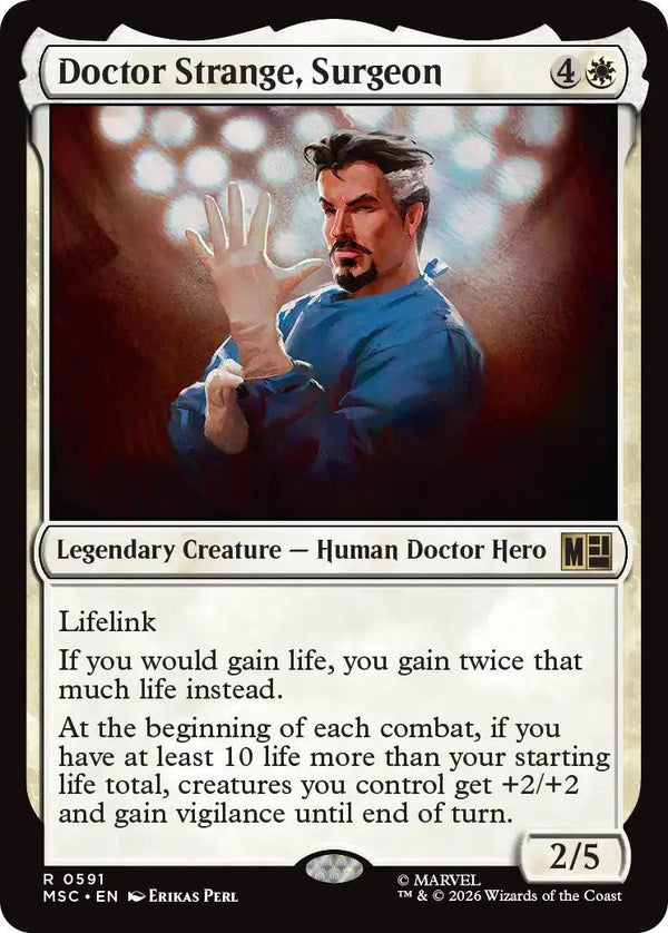 Magic The Gathering | Doctor Strange, Surgeon | Marvel Secret Lair #051 | Legendary | NM · FOIL | EN