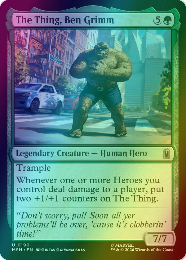 Magic The Gathering | The Thing, Ben Grimm | Universes Beyond: Marvel #032/322 | Mythic | NM · FOIL | EN