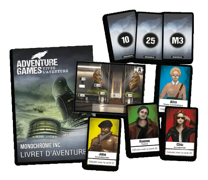 Adventure Games : Monochrome (FR) - AdventureBox | Jeux de Société