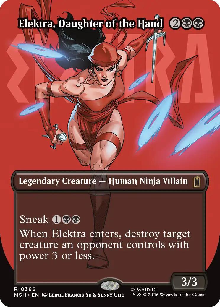 Magic The Gathering | Elektra, Daughter of the Hand | Secret Lair x Marvel #0326 | Mythic | NM · FOIL | EN