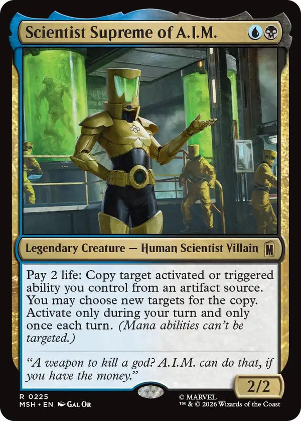Magic The Gathering | Scientist Supreme of A.I.M. | Unknown #R 0225 | Legendary | NM | EN