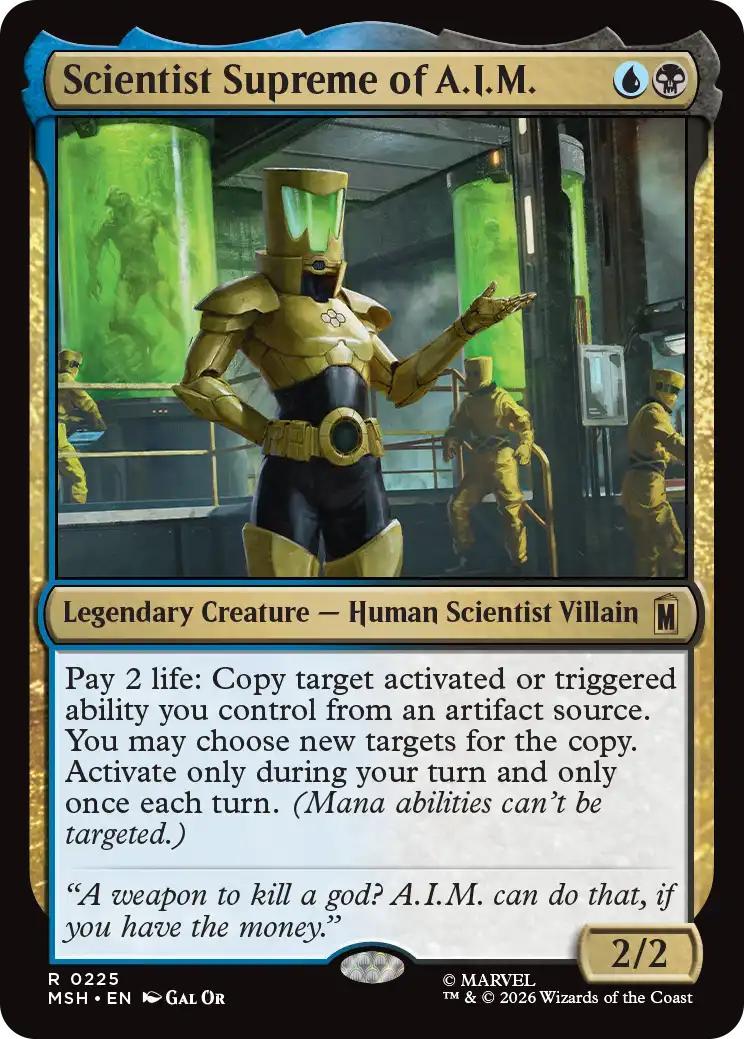 Magic The Gathering | Scientist Supreme of A.I.M. | Marvel #R 0423 | Rare | NM · FOIL | EN