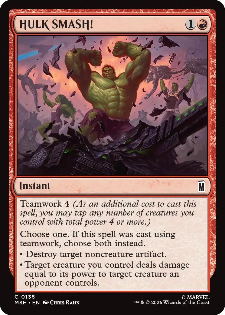 Magic The Gathering | HULK SMASH! | Unstable #C0332 | Uncommon | NM | EN
