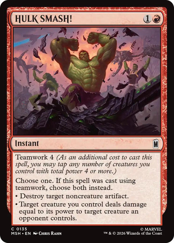 Magic The Gathering | HULK SMASH! | Unstable #C0332 | Uncommon | NM | EN