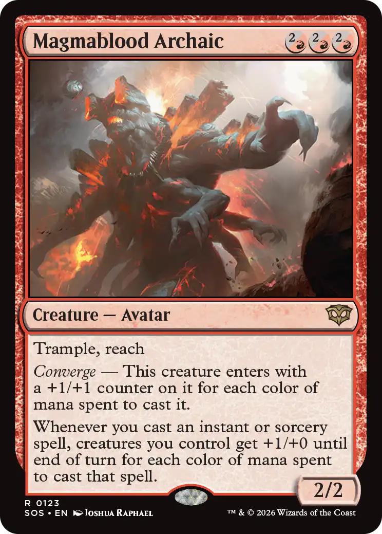Magic The Gathering | MagmaBlood Archaic | Sons of Silica #123 | Rare | NM | EN