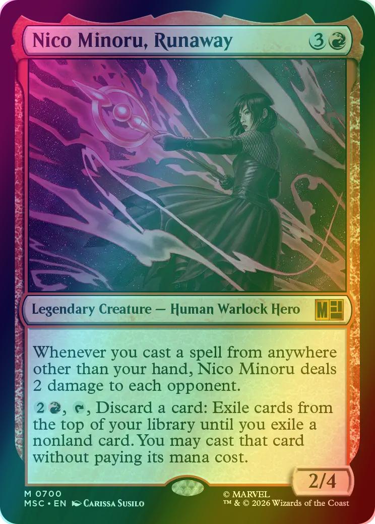 Magic The Gathering | Nico Minoru, Runaway | Marvel Secret Lair #0700 | Mythic | NM · FOIL | EN
