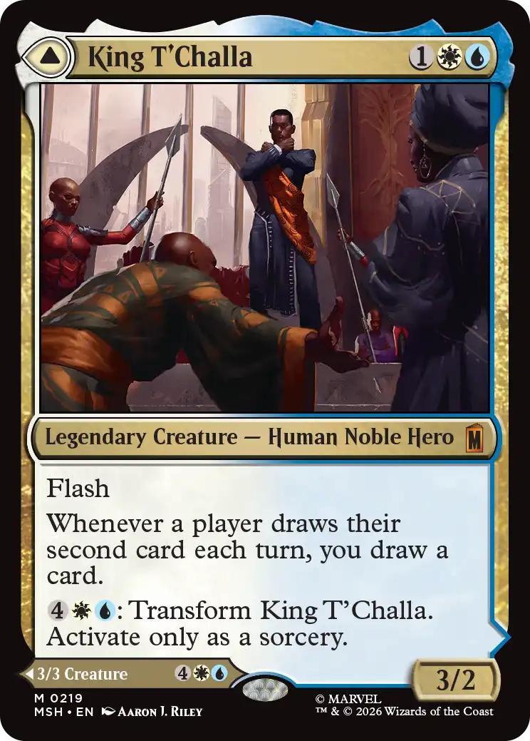 Magic The Gathering | King T'Challa | Marvel Secret Lair #M0346 | Mythic | NM · FOIL | EN