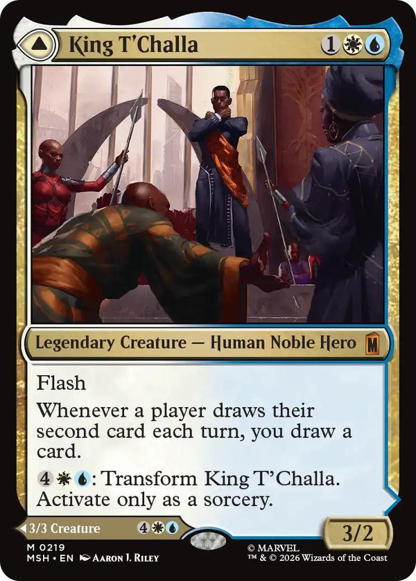 Magic The Gathering | King T'Challa | Marvel Secret Lair #M0346 | Mythic | NM · FOIL | EN